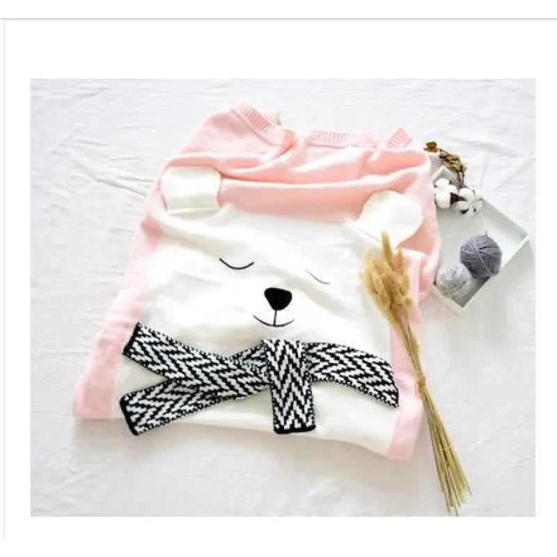 Frendorf | Baby Strickdecke mit Tiermotiv – Kuscheldecke mit 3D-Design für Kinder