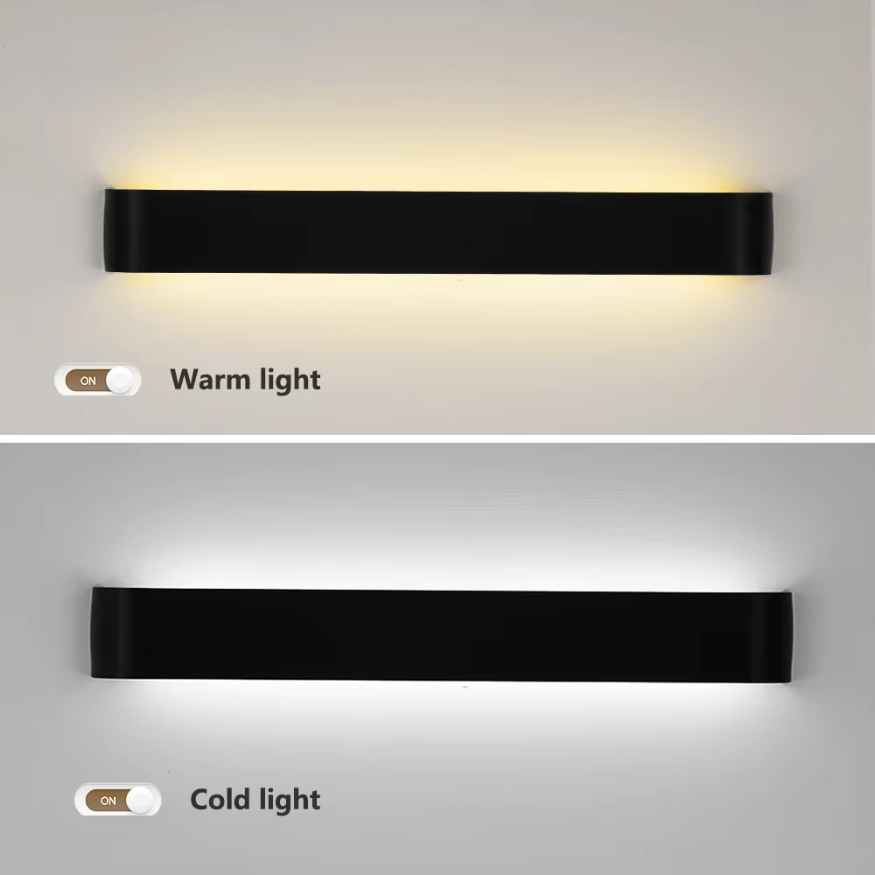 Nordic LED Wandleuchte - Moderne gebürstete Aluminium Innenwandleuchte