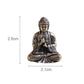 10 Stück Mini Messing Sitzender Buddha Statue Figur für Reise Buddhismus Anbetung Zuhause Büro Schreibtischdekoration