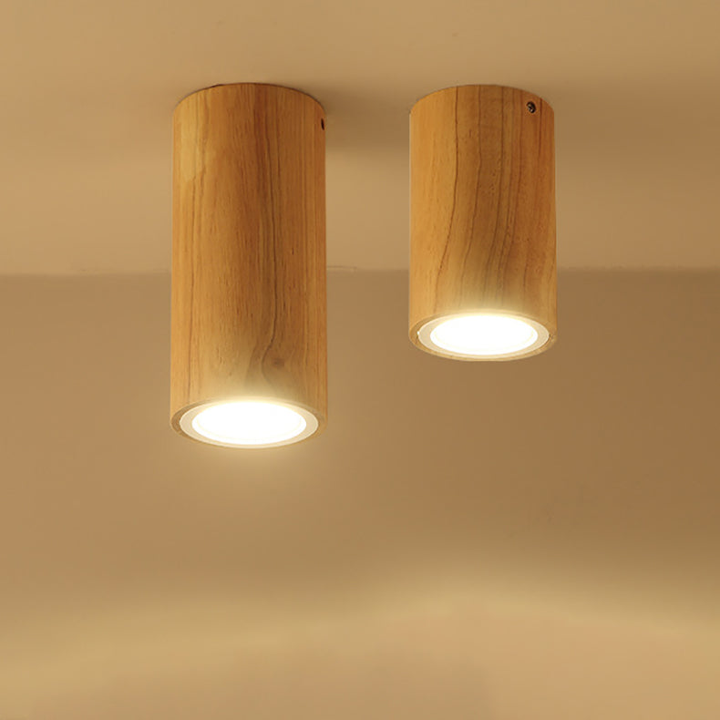 Frendorf | LumaKube Nordic Design LED Deckenleuchte | Holzoptik | Flush Mount | Warmweiß oder Kaltweiß | Stilvolle Beleuchtung für Zuhause