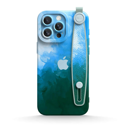 Frendorf | Blau Schwarz | Multifunktionale Handgelenktasche für iPhone-Serie