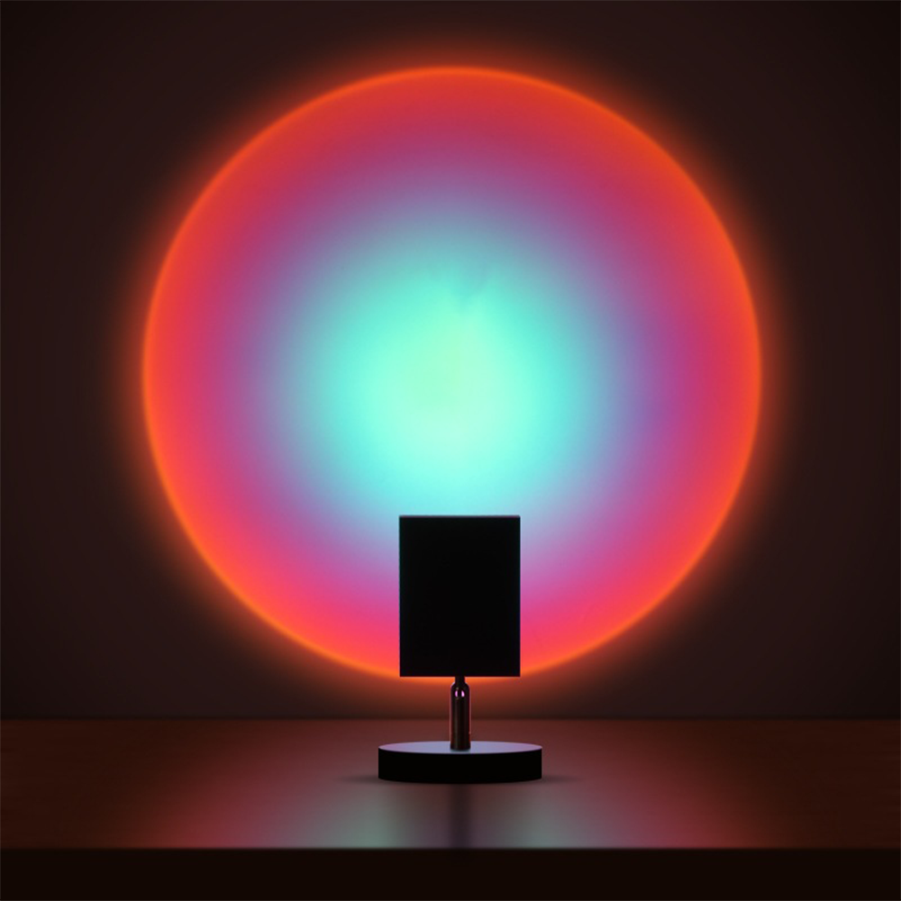 Frendorf – Moderne Retro Sonnenuntergang Tischlampe mit sanfter Ambiente-Beleuchtung
