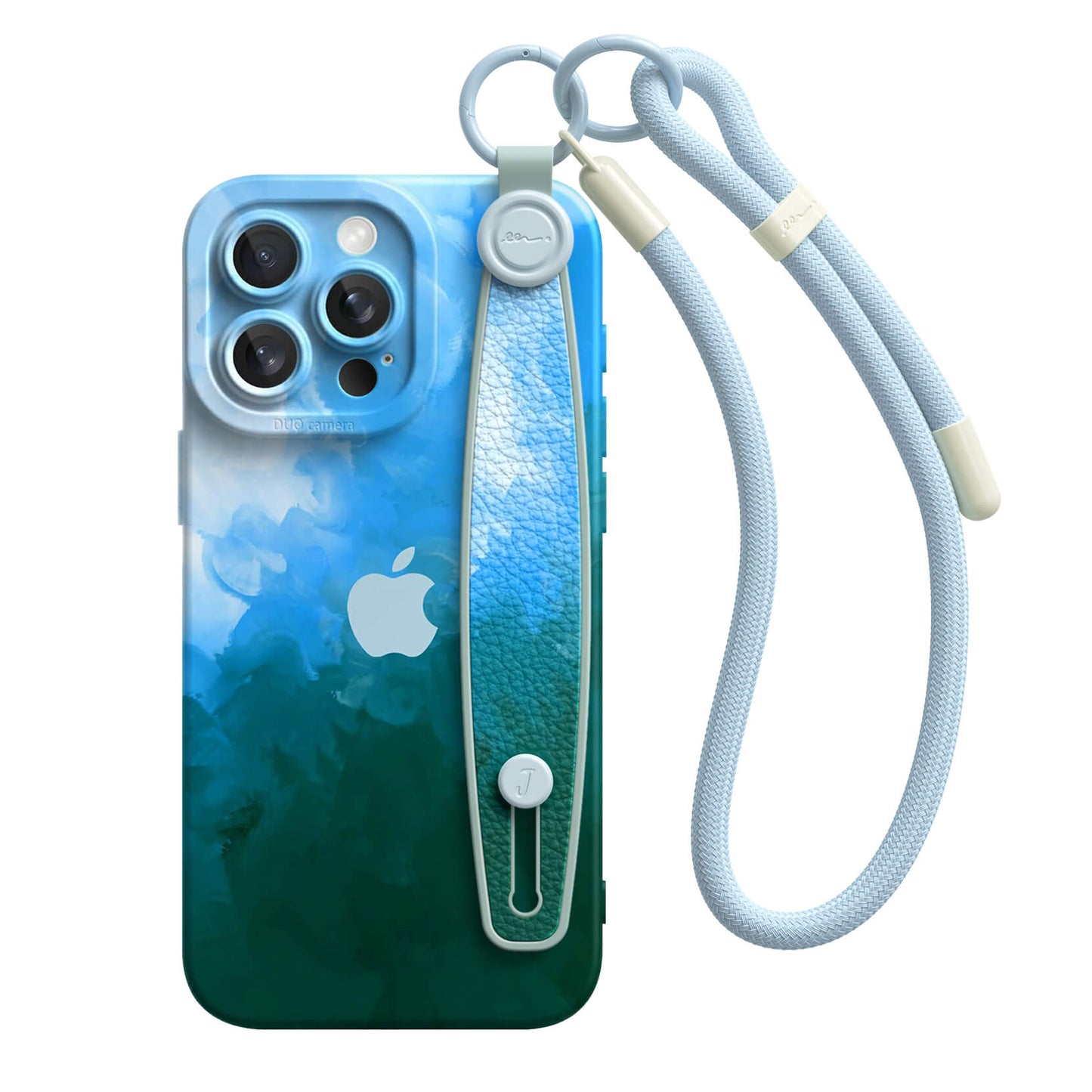 Frendorf | Blau Schwarz | Multifunktionale Handgelenktasche für iPhone-Serie