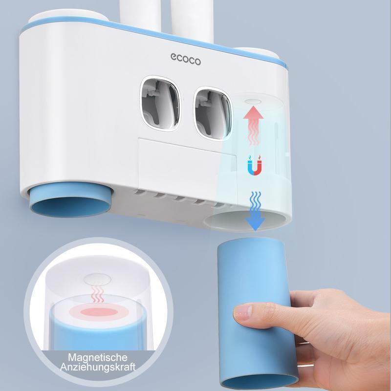 Frendorf | Automatischer Zahnbürstenhalter und Zahnpastaspender Set