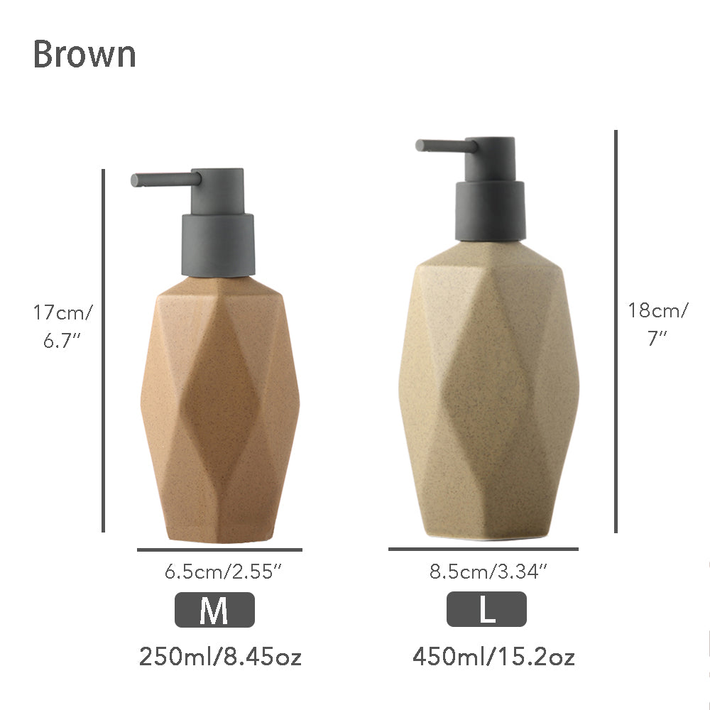 Keramischer Seifenspender, Flüssigkeitsbadflasche, simples Design, nachfüllbare wiederverwendbare Lotionpumpe für Badezimmer Küche