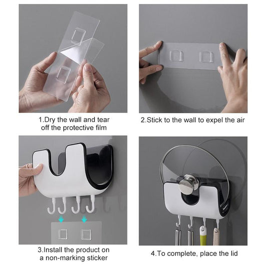 Frendorf | Befestigungsfreier Topfdeckelhalter