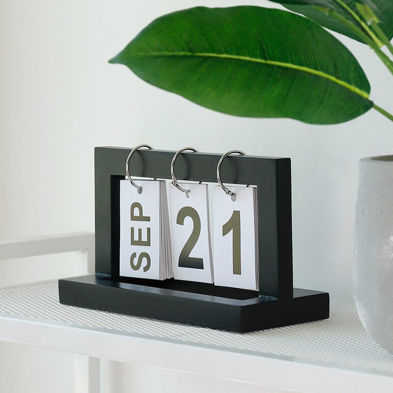 Frendorf | Dutch Teak Holz Schreibtischkalender