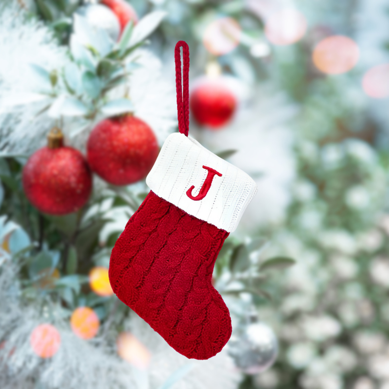 FestiveSocks | Personalisierte gestrickte Weihnachtssocken