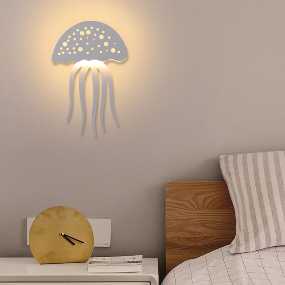 Moderne kreative 1-Licht LED Qualle Wandleuchte