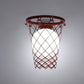 Frendorf | Slamora Kinder Wandleuchte | Basketballkorb Design | Glas & Metall | Art Déco Stil | Schlafzimmerlicht