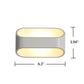 Nordic Einfach Rechteck Design LED Wand Sconce Lampe