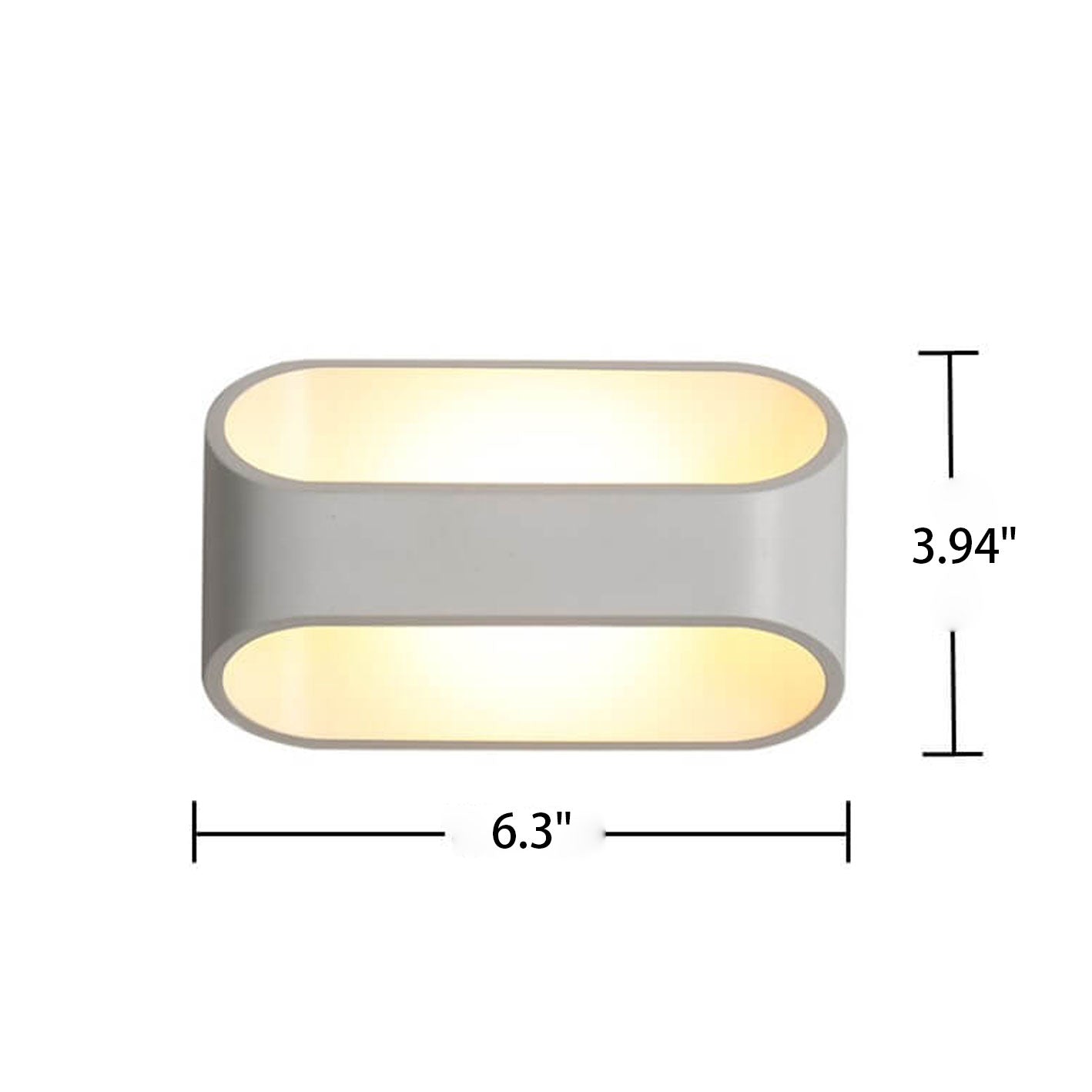 Nordic Einfach Rechteck Design LED Wand Sconce Lampe