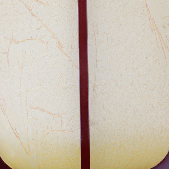 Frendorf | LuxoraChic Modernes Chinesisches Design Pendelleuchte | Faux-Schaffell | Holz-Laterne | LED-Beleuchtung für Zuhause