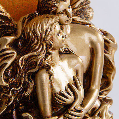 Frendorf | AureliaLux Vintage Wandlampe mit Engelsdesign | Europäischer Stil | Glaselemente | Perfekte Beleuchtung für Flur und Wohnzimmer