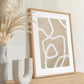 Neutrale Beige Abstrakte Wandkunst Poster Drucke