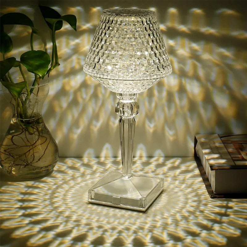 Kristalltischlampe