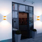 Moderne kreative Aluminium quadratische Doppelkopf Außenbalkon Wandleuchte lampe