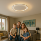 Frendorf | Skandinavische LED Deckenleuchte – Modern, dimmbar & stilvoll für Wohnzimmer, Esszimmer & Flur