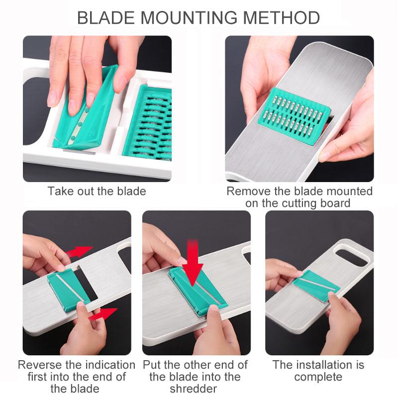 Frendorf | 3-in-1 Edelstahl Gemüseschneider