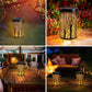 Frendorf | Lantura Art Déco Solar-Laterne | Zylinder-Design | Eisen & LED | Gartenbeleuchtung