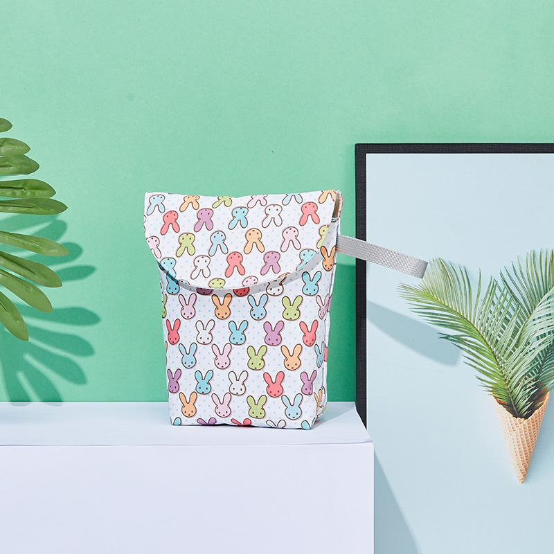 Frendorf | Wasserdichte Windeltasche mit Reißverschluss – Wetbag für Kinderwagen