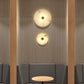 Frendorf | Marblios Runde LED Wandleuchte | Luxus-Marmor & Acryl-Design | Warmes Licht | Modern & Stilvoll für Wohnzimmer & Schlafzimmer