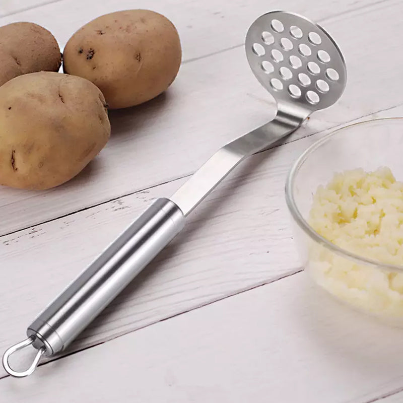 Frendorf | MashPro Edelstahl Kartoffelstampfer | Robustes Küchenwerkzeug | Perfekt für Pürees & mehr