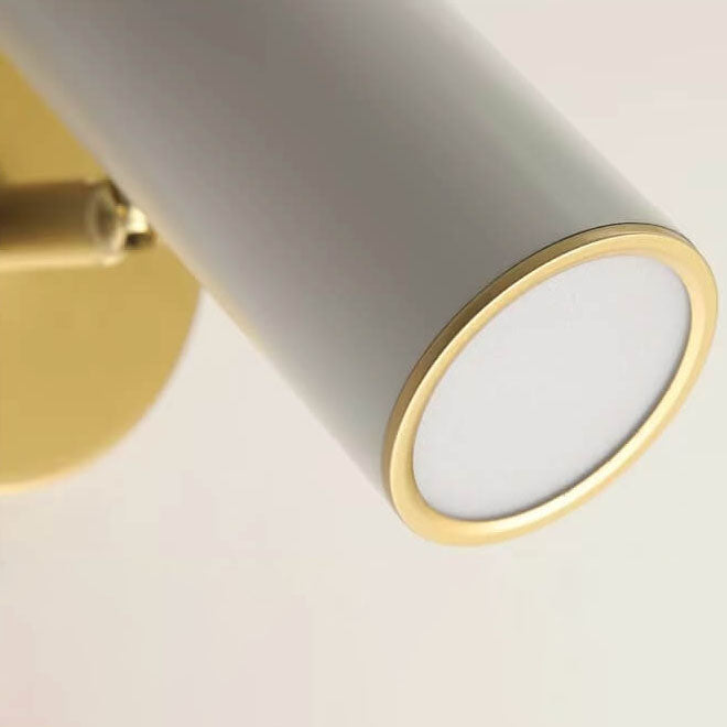 Moderne Einfachheit Plattierte Zylindrische Spotlicht 1-Licht Lese Wandleuchte Lampe