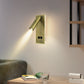 Moderne Minimalistische Rechteckige Runde Eisen Aluminium LED Wandlampe Für Schlafzimmer
