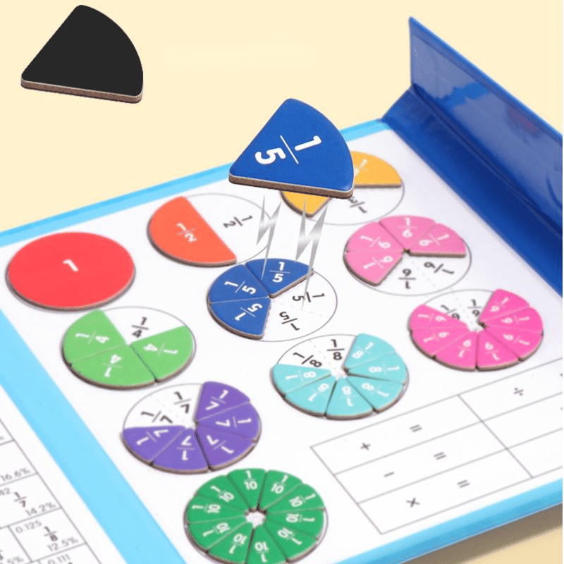 Frendorf | Montessori Magnetisches Buch-Bruchteil-Puzzle für KinderKauf 2 spar 10%&Kostenloser Versand