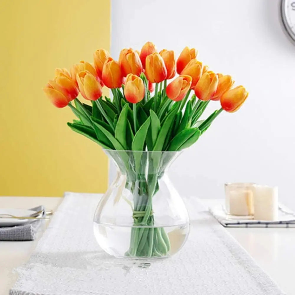 Frendorf | 10er-Set Künstliche Tulpen aus Latex – Stilvolle und langlebige Dekoblüten