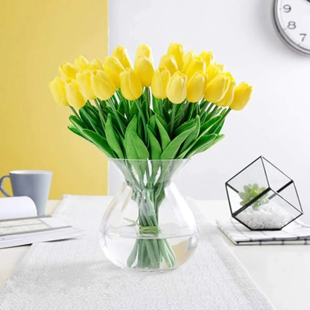 Frendorf | 10er-Set Künstliche Tulpen aus Latex – Stilvolle und langlebige Dekoblüten