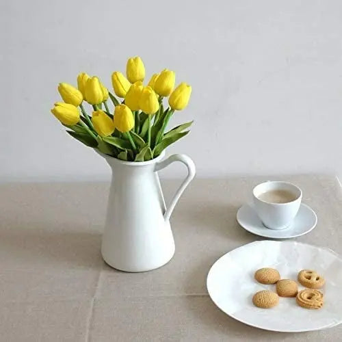 Frendorf | 10er-Set Künstliche Tulpen aus Latex – Stilvolle und langlebige Dekoblüten