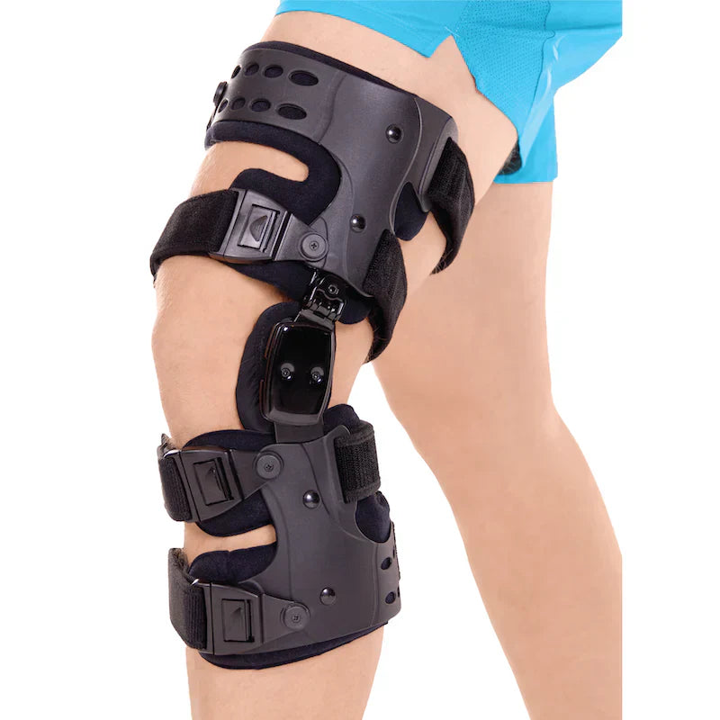 Frendorf | Osteoarthritis Relief Knee Brace | Medial & Lateral Support to Alleviate Bone-on-Bone Arthritis, Adjustable Size for Increased Comfort