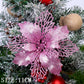 Frendorf | 10 Stück Künstliche Weihnachtsblumen Baumdeko