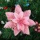 Frendorf | 10 Stück Künstliche Weihnachtsblumen Baumdeko