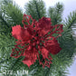Frendorf | 10 Stück Künstliche Weihnachtsblumen Baumdeko