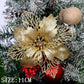 Frendorf | 10 Stück Künstliche Weihnachtsblumen Baumdeko
