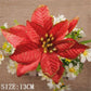 Frendorf | 10 Stück Künstliche Weihnachtsblumen Baumdeko