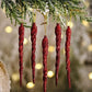 Frendorf | 10 Stück Weihnachts-Eiszapfen Baumhängend
