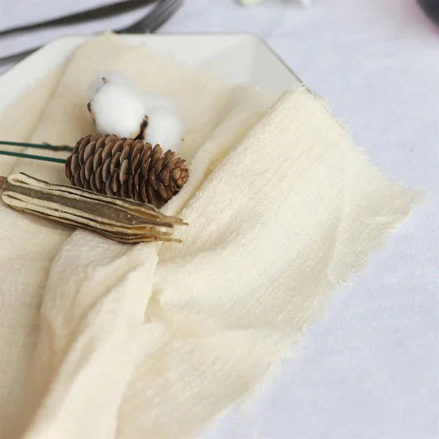 Frendorf | 10Stück Stoffserviette Baumwolle Tischaccessoires Leinenhandtuch Dekoration