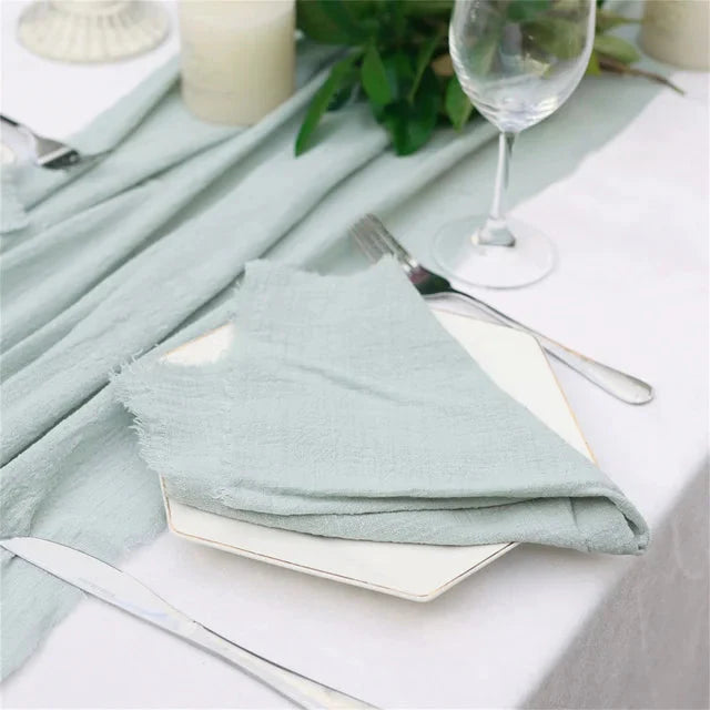 Frendorf | 10Stück Stoffserviette Baumwolle Tischaccessoires Leinenhandtuch Dekoration