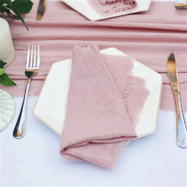 Frendorf | 10Stück Stoffserviette Baumwolle Tischaccessoires Leinenhandtuch Dekoration
