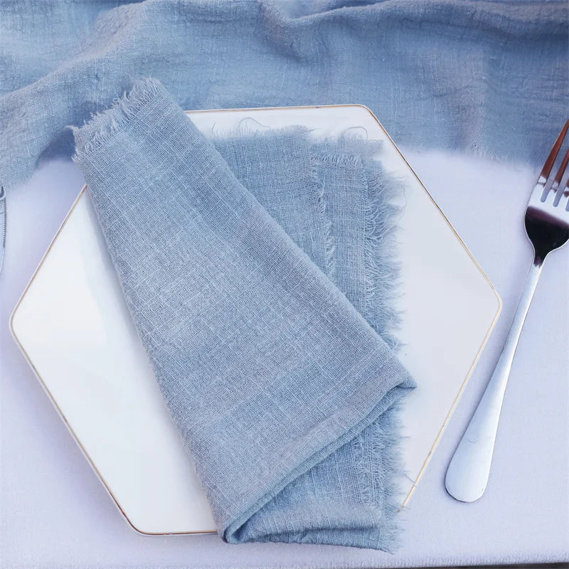 Frendorf | 10Stück Stoffserviette Baumwolle Tischaccessoires Leinenhandtuch Dekoration