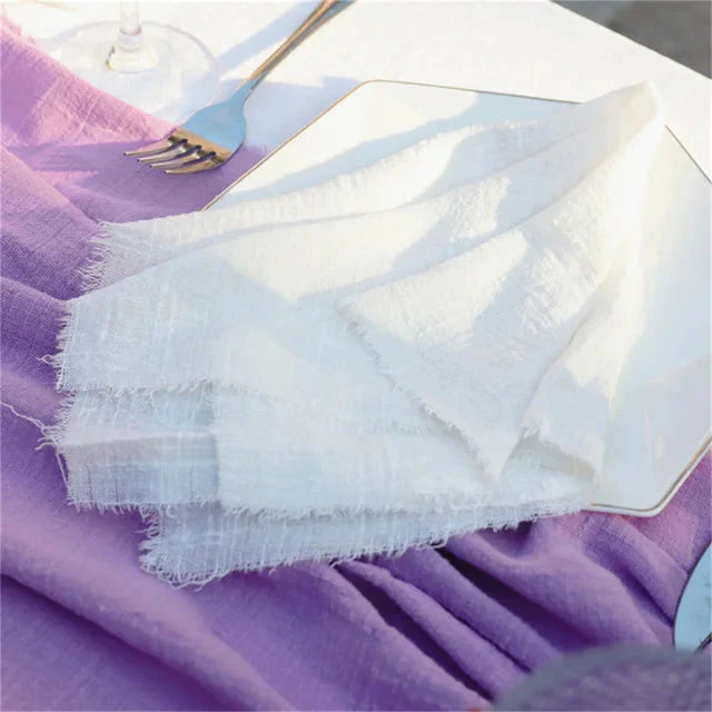 Frendorf | 10Stück Stoffserviette Baumwolle Tischaccessoires Leinenhandtuch Dekoration