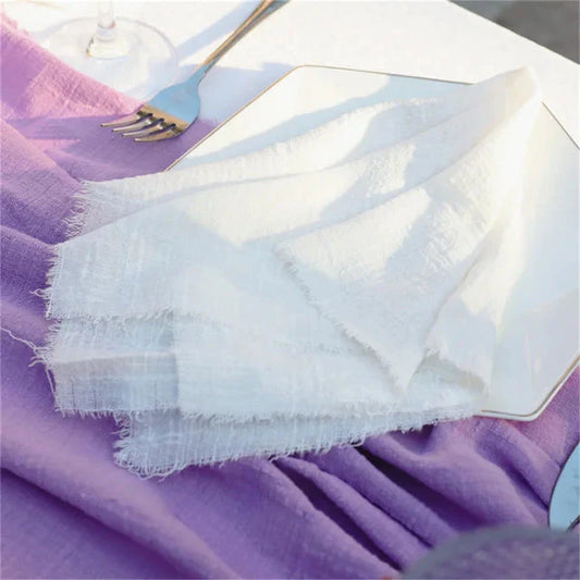 Frendorf | 10Stück Stoffserviette Baumwolle Tischaccessoires Leinenhandtuch Dekoration