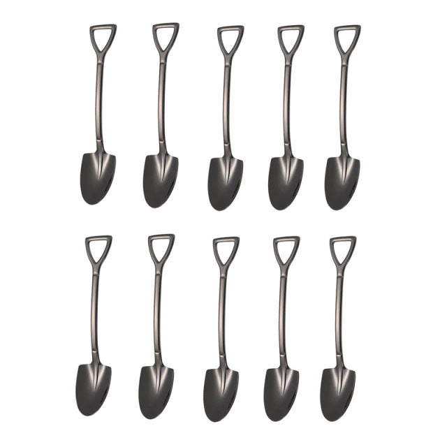 Frendorf | 10PCS Kaffee Löffel Schaufel Dessertlöffel Teelöffel Rührlöffel