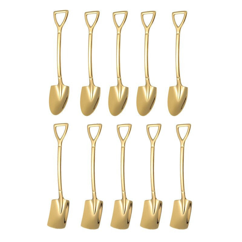 Frendorf | 10PCS Kaffee Löffel Schaufel Dessertlöffel Teelöffel Rührlöffel