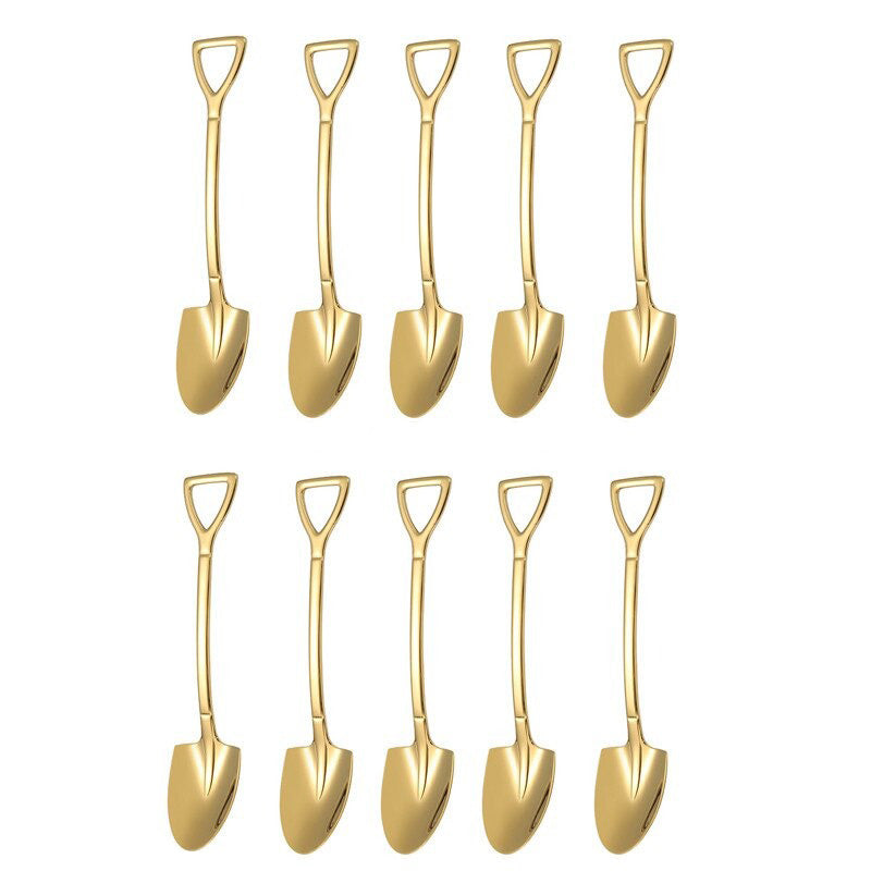 Frendorf | 10PCS Kaffee Löffel Schaufel Dessertlöffel Teelöffel Rührlöffel