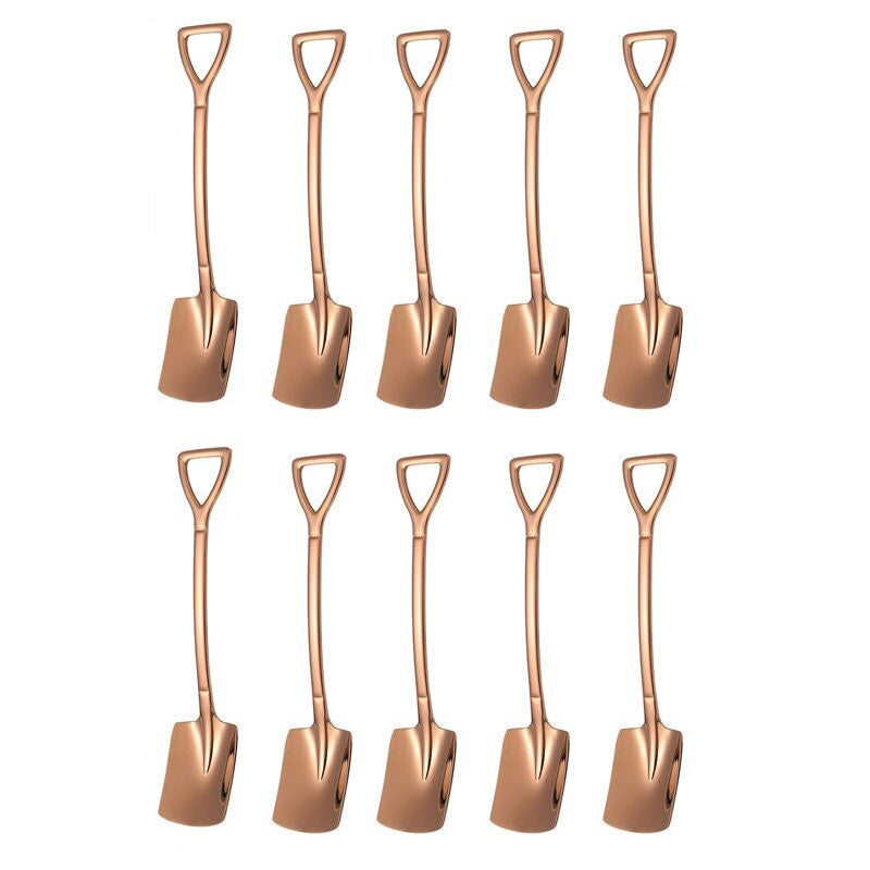 Frendorf | 10PCS Kaffee Löffel Schaufel Dessertlöffel Teelöffel Rührlöffel